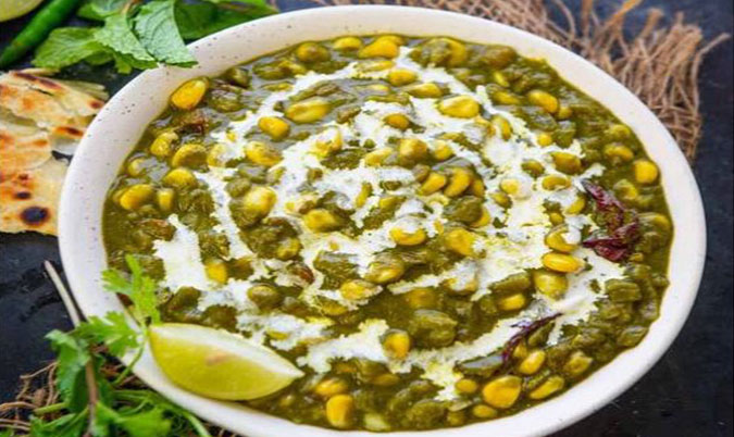 Corn and Spinach Curry (V)