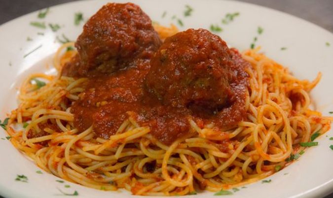 Spaghetti Napoli meatballs