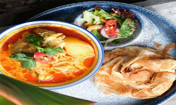 Roti and Chicken Curry