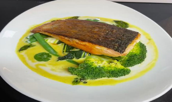 GREEN CURRY GRILLED SALMON