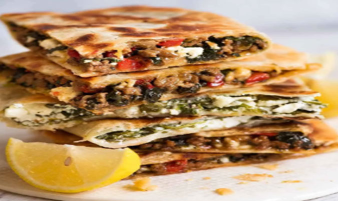 Chicken, Mushroom and Cheese Gozleme