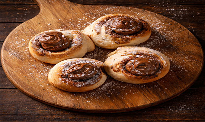 Chocolate Hazelnut Scrolls