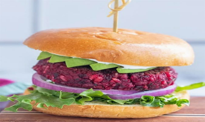 Beetroot Veggie Burger
