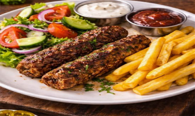 Beef Seekh Kebab Plate
