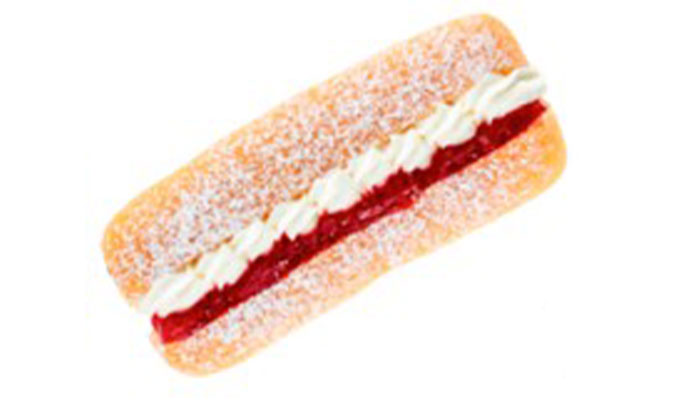 Dusted Jam & Cream Éclair