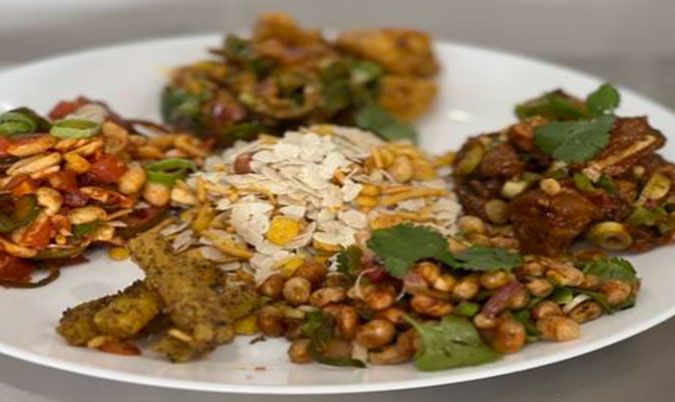 Chicken Choila Khaja Set