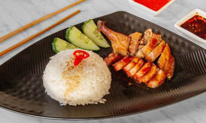 Two Meat Combo Rice (Bbq pork & roast chicken)