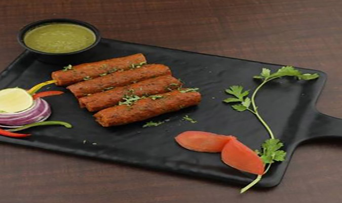 Lamb Seekh Kebab skewers