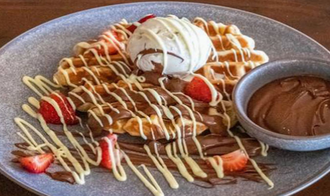 Nutella Waffle & Ice Cream