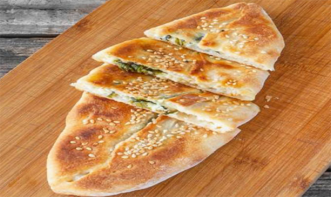 Cheese and spinach
