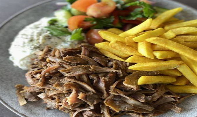 Meat salad and chips pa