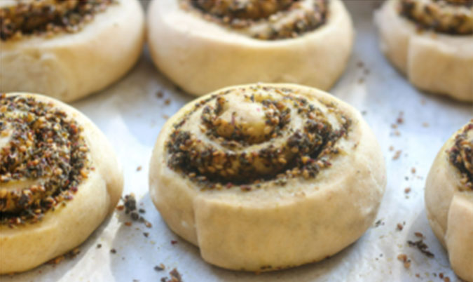 Cheese and Zaatar Scrolls