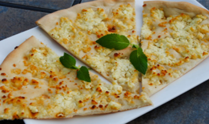Cheese and Zaatar Lebanese Manoush