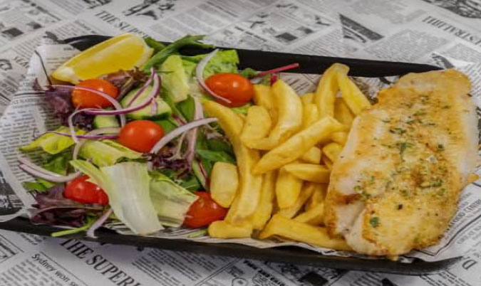 Grilled Fish & Salad