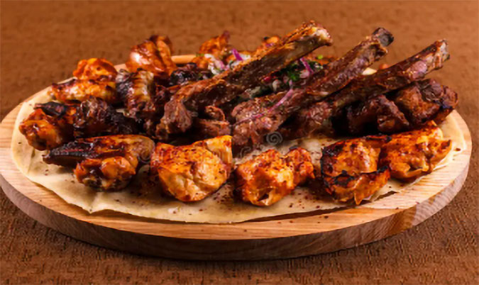 Ribs and wing combo