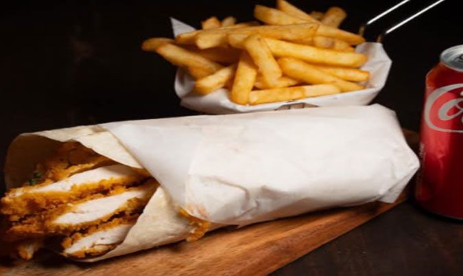 Chicken Schnitzel Wrap