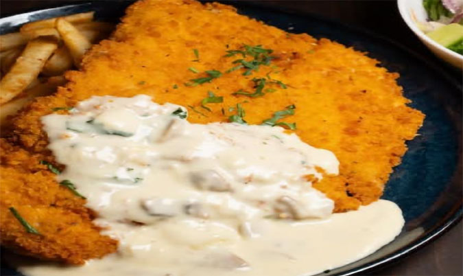 Mega Chicken Schnitzel w/chips n Gravy
