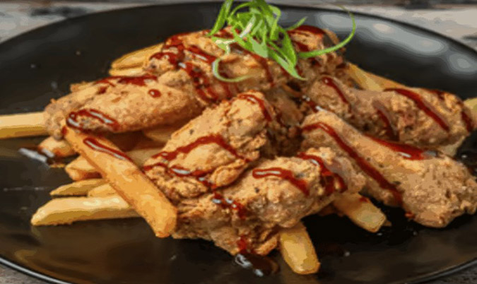 Crispy Chicken Wings (600g + chips)