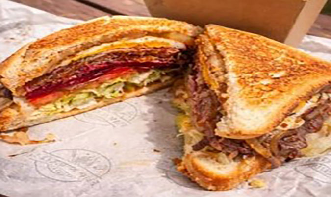 Steak Sandwich with the lot