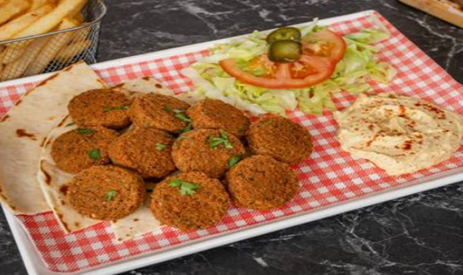 Falafel on a plate