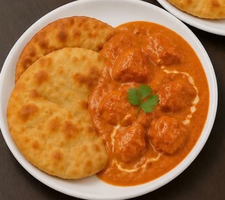 Butter Chicken and Two Parathas