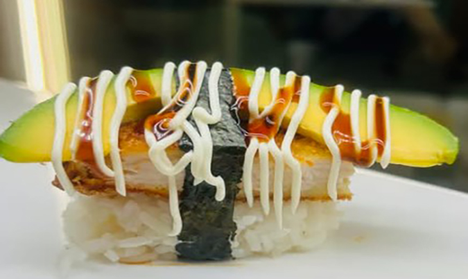 Chicken Avocado Nigiri