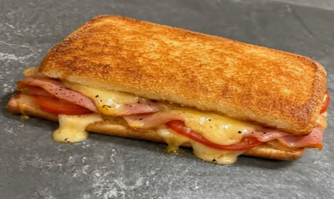 Ham, Cheese, Tomato Toastie