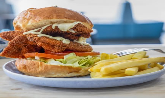 Chicken Schnitzel Burger