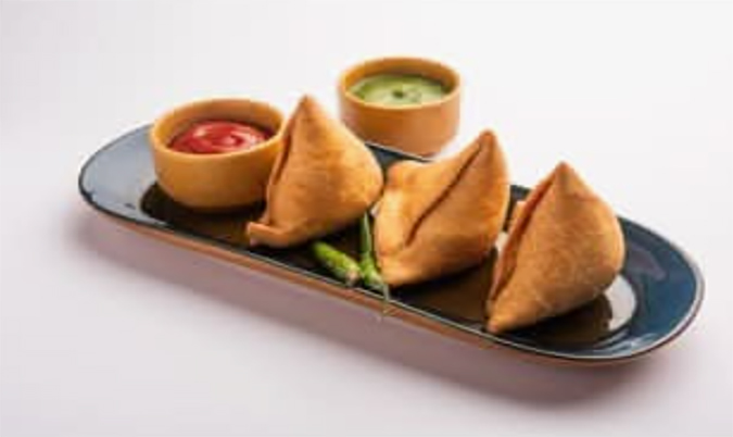 Samosa Plate with Chutney Only (2 Pcs)