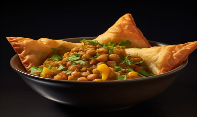 Samosa Chana Chaat 2 Pcs