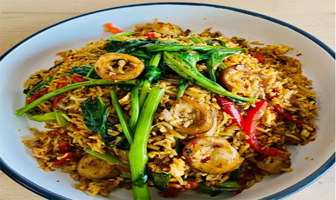 Sausage fried rice