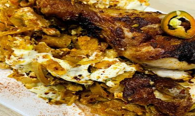 Roast Chicken and Cheese Kothu