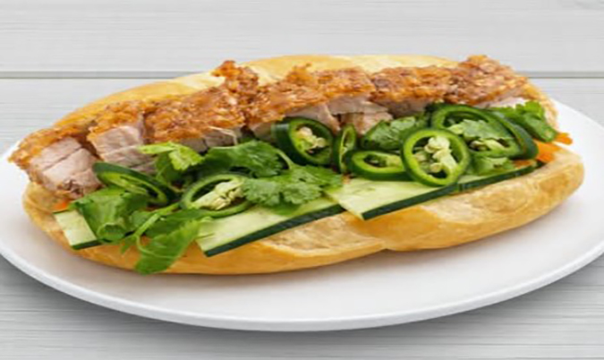 Crispy Pork Belly Banh Mi
