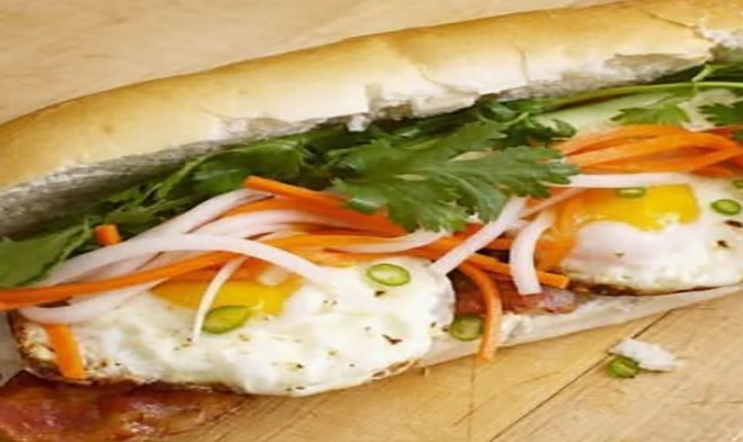 Fried Eggs Banh Mi