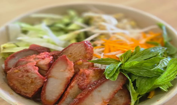BBQ Pork Noodles Salad
