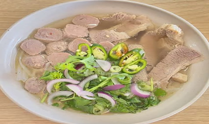 Brisket and Beef Ball Noodles Soup