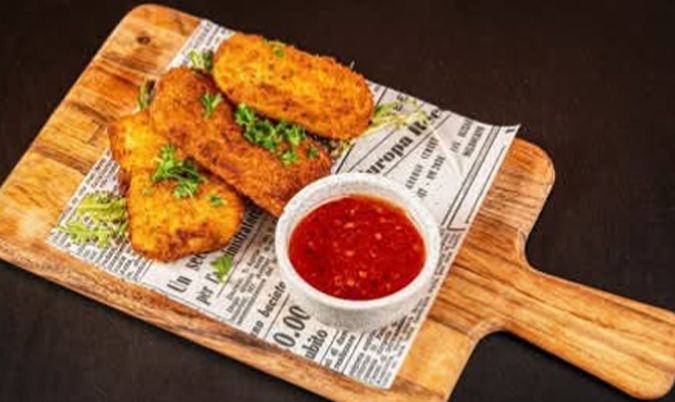 Crispy Crumbed Halloumi (V)(GF)