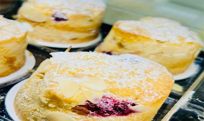 Raspberry and Apple Almondine (GF)