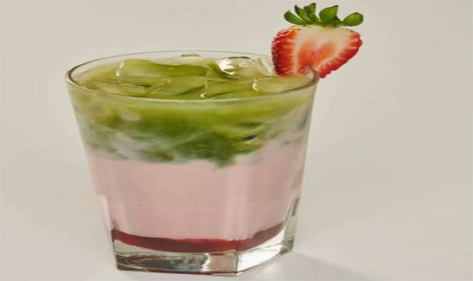 Strawberry matcha