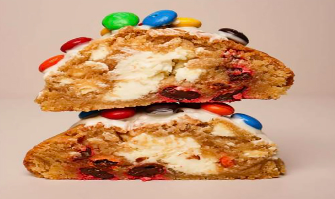 Rainbow White Chocolate Cookie
