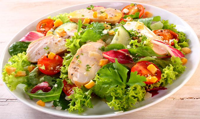 Fresh Chicken and Salad