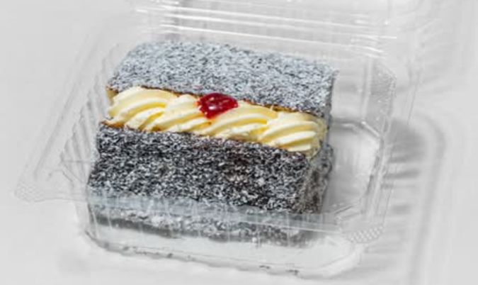Chocolate Lamington With Cream