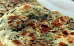 Cheese & Spinach Naan